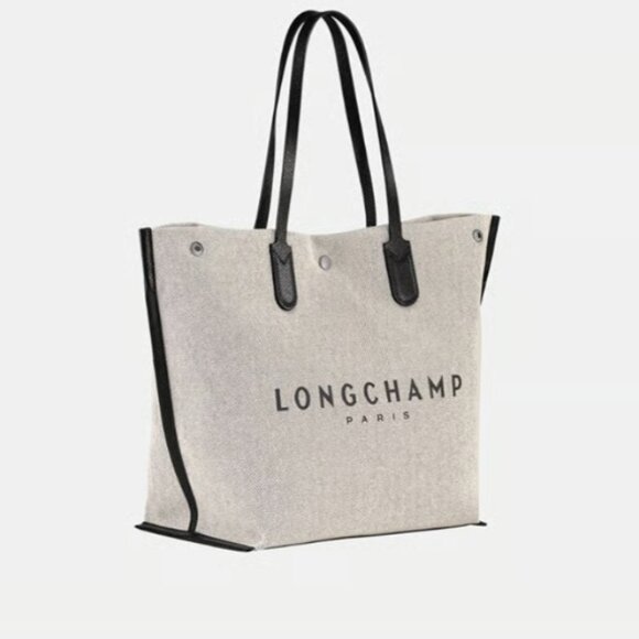 New LongChamp Essential L Tote bag Ecru Canvas - Picture 3 of 12